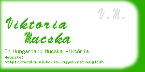 viktoria mucska business card